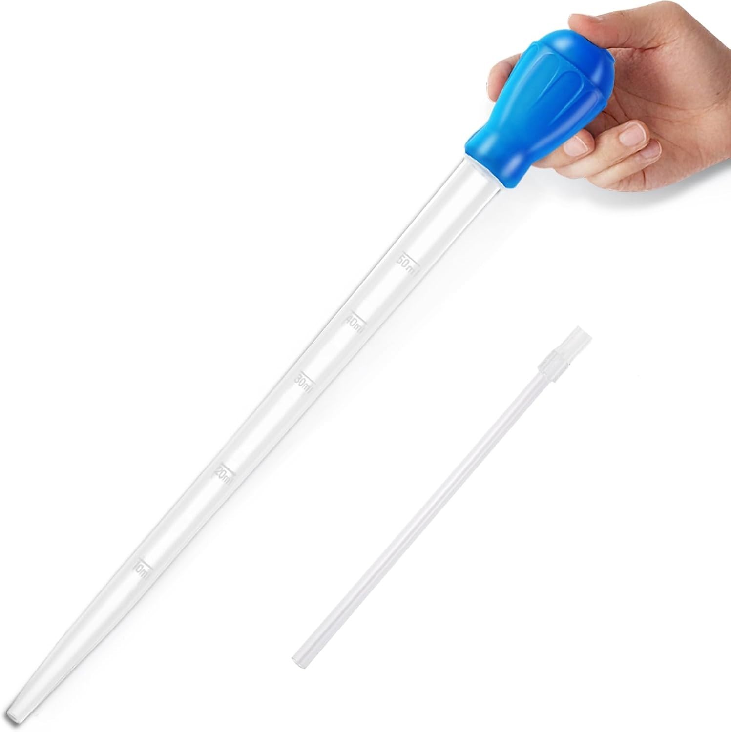 27.7IN Extra Long Turkey Baster for Aquarium, 50ml Aquarium Water Change