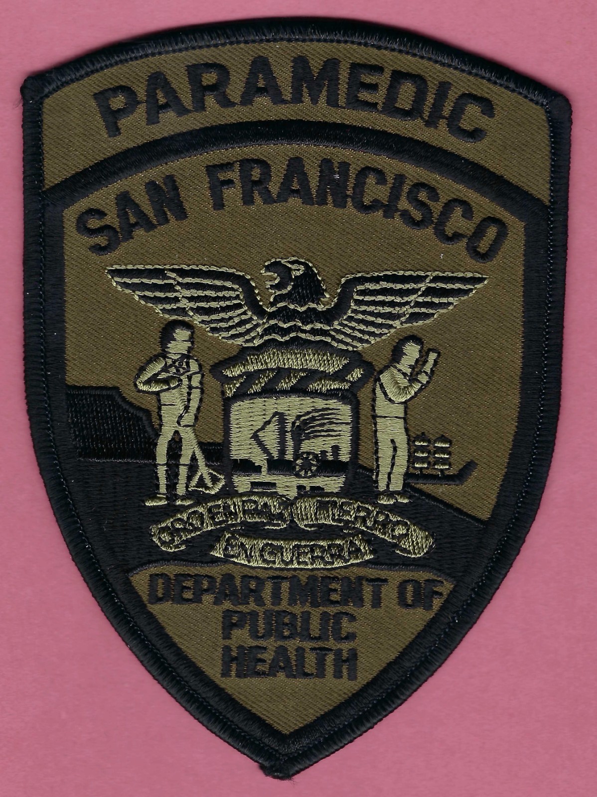 SAN FRANCISCO CALIFORNIA EMS PARAMEDIC TACTICAL PATCH