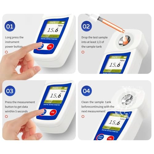 Digital Brix Refractometer - Brix Meter - Automatic Temperature