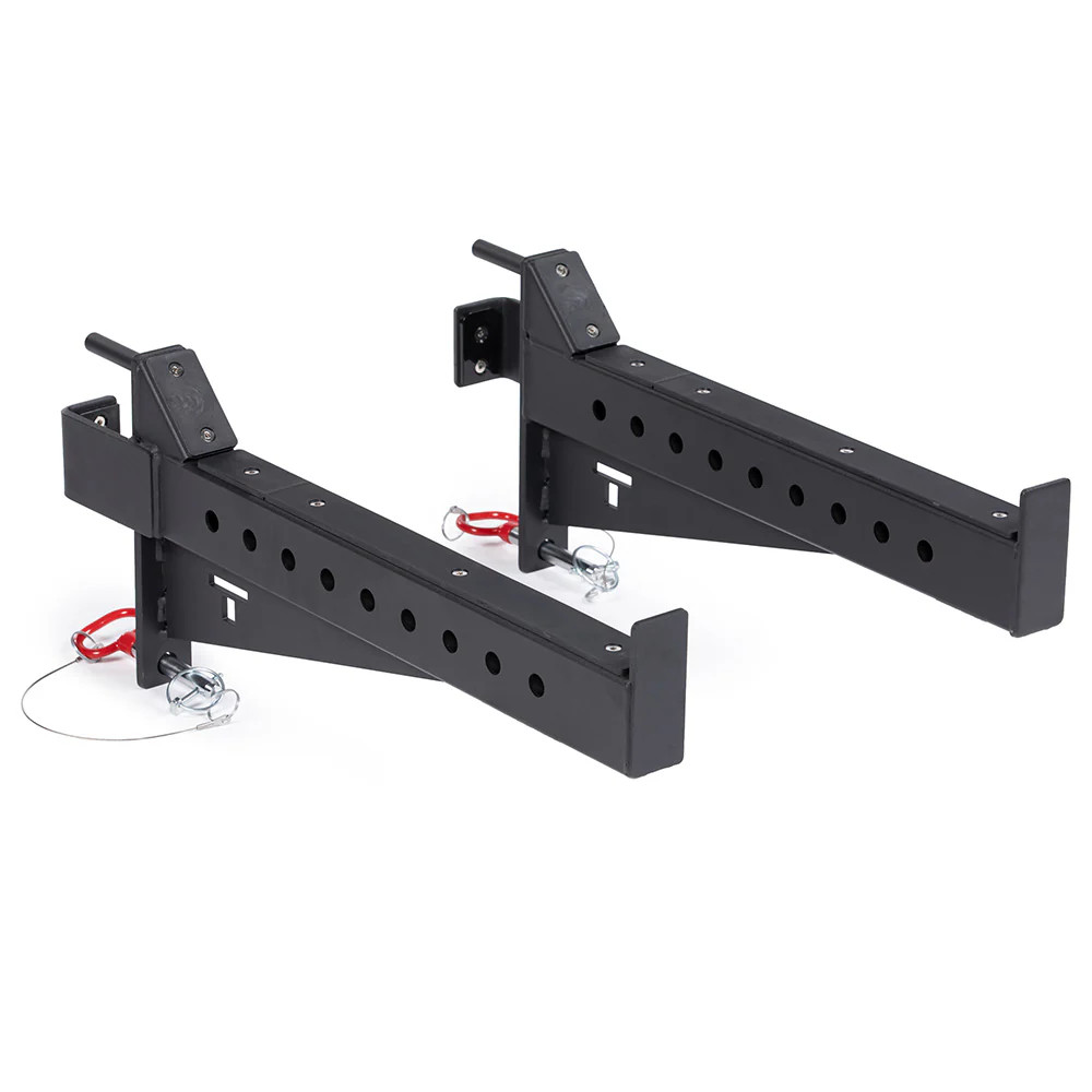 Titan Fitness T-3 Series Spotter Arms, 800 LB Capacity, Black Safety Catches