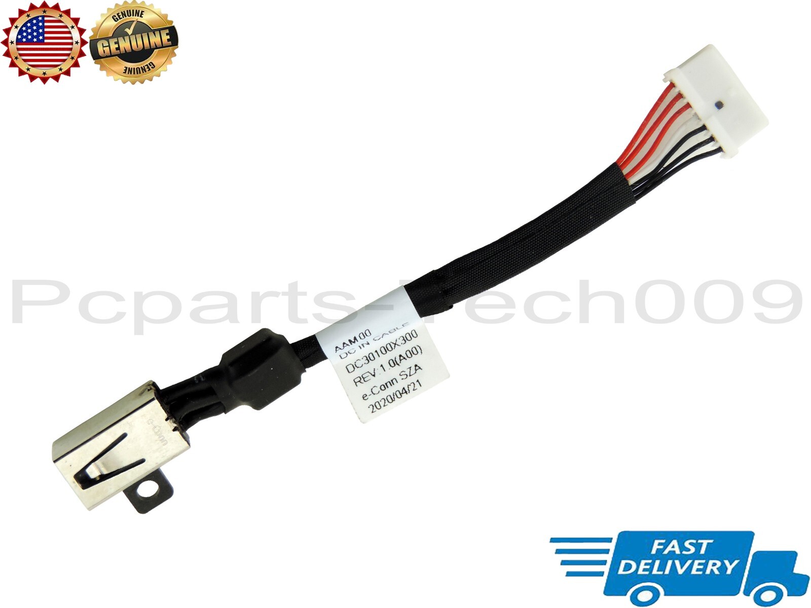 Genuine DC Power Jack Cable Connector For DELL XPS 15 64TM0 064TM0 DC30100X200