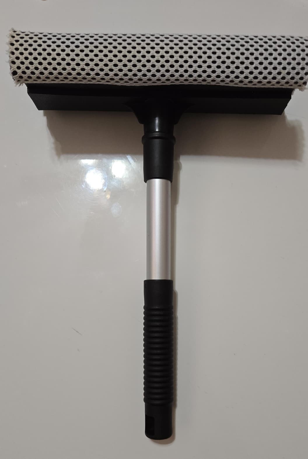 Window Squeegee Cleaner Mesh Pad Rubber Blade Shower Glass