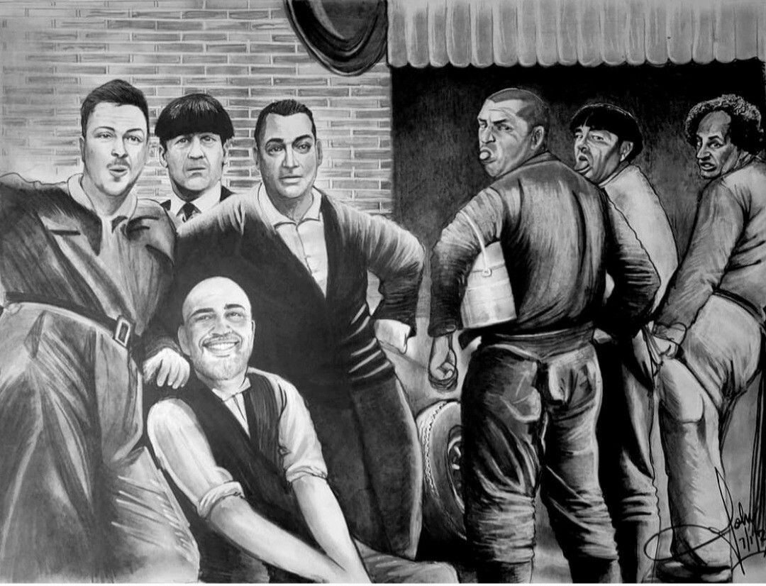 The Three Stooges, 3 Stooges, Original Art COPY 104