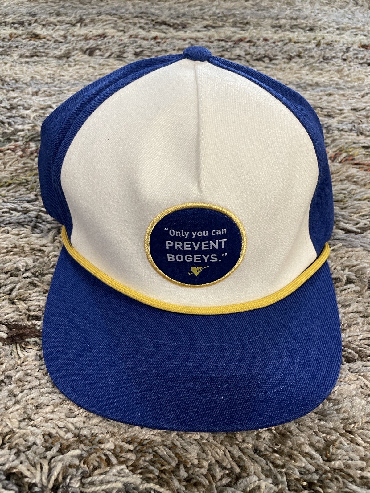 Puma Golf Only You Can Prevent Bogeys Rope Snapback Hat Cap Blue White OSFM $40