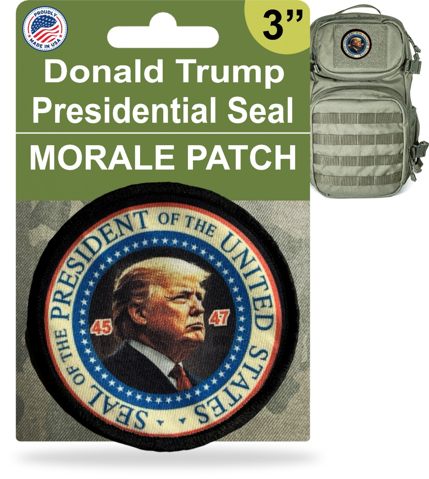 Trump Presidential Seal MAGA Morale Patch | Inauguration 2025 tactical patch