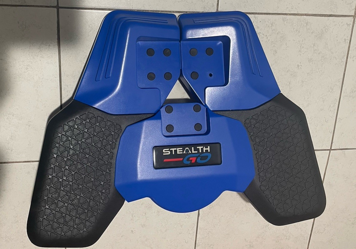 Stealth GO Plank Trainer Non-Slip Padded Core Abdominal Exerciser Blue
