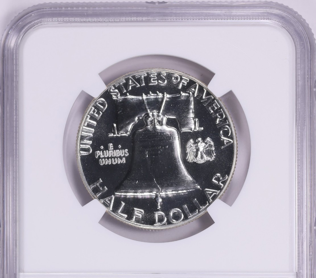 1956 Franklin Silver Half Dollar NGC PF 68 Star PR Deep Mirror Proof Type 2