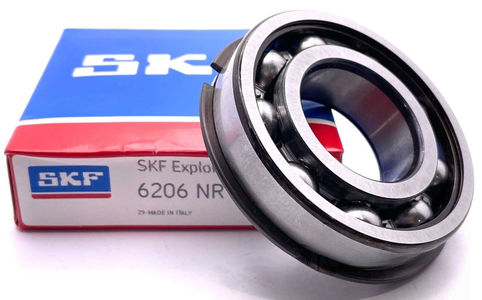 SKF 6206-NR C3 BEARING METAL OPEN WITH SNAP RING 30X62X16（mm）