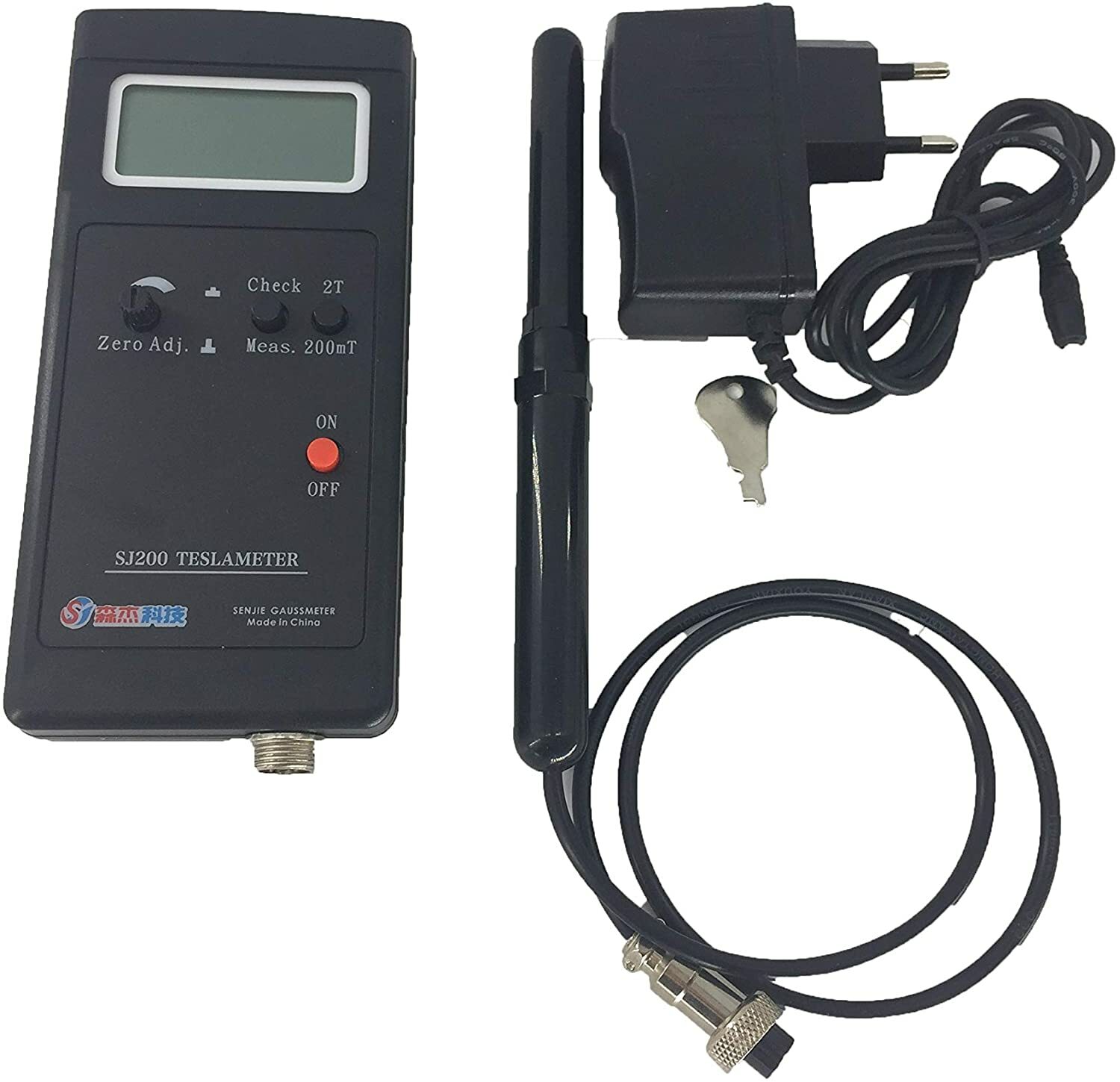 Tesla Gauss Meter Tesalmeter Magnetic Field Flux Tester Gaussmeter 0-200-2000mT
