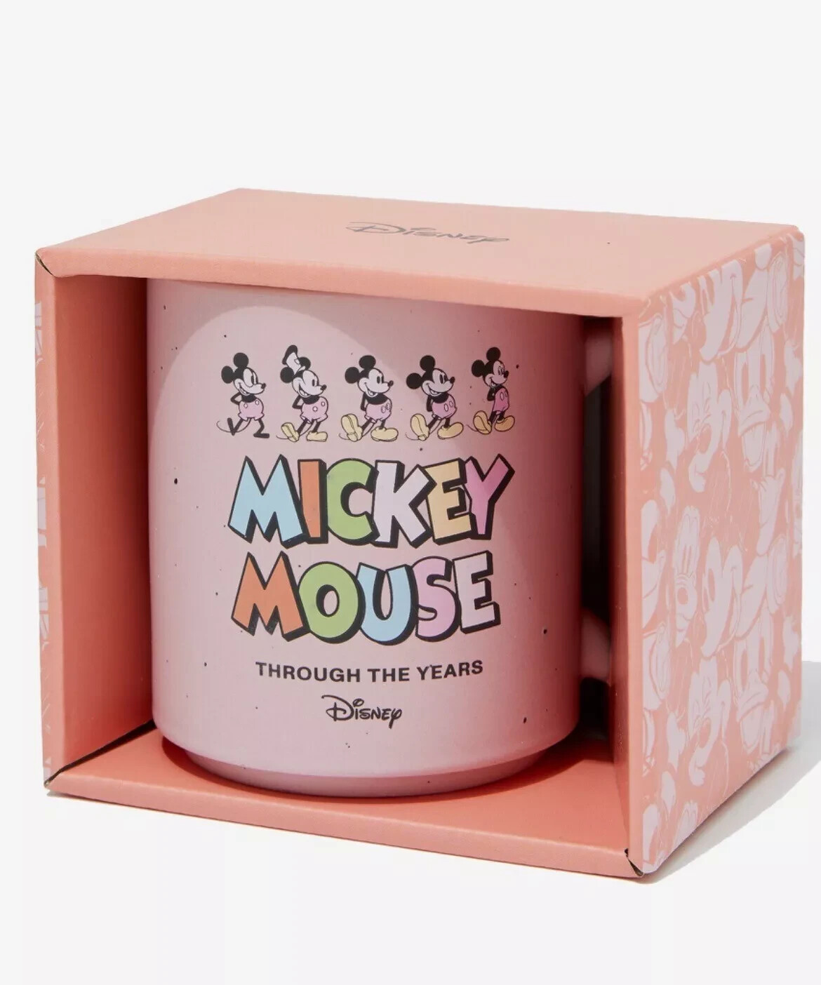 NEW DISNEY 100 MICKEY MOUSE ‘THROUGH THE YEARS’ GIFT BOXED STONEWARE MUG / CUP