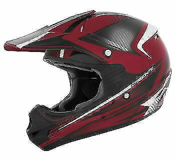 Cyber UX-23 Carbonite Helmet Youth Large Size Red Black UX23 Y-LRG