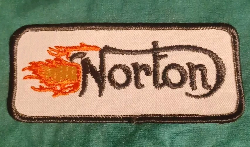 Vintage NORTON  patch 70s-80s biker motorcycle- Iron On.
