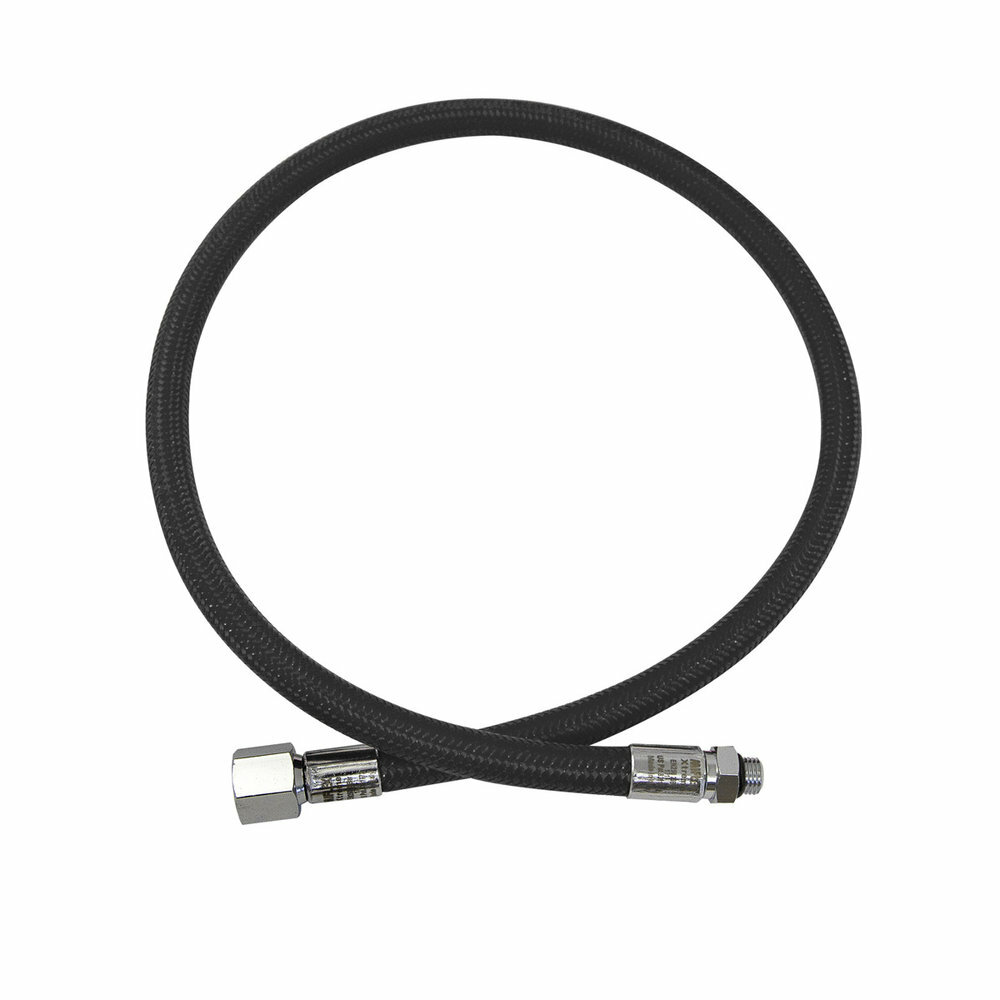 Miflex Low Pressure Regulator 6" Braided Hose LP Dive Second Stage Scuba Black