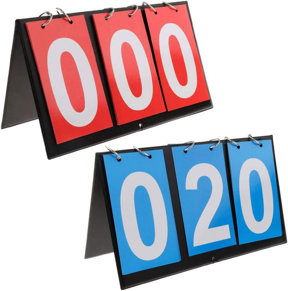 Portable Table Top Scoreboard Flipper, Multi Sports Score Flip Scoreboard