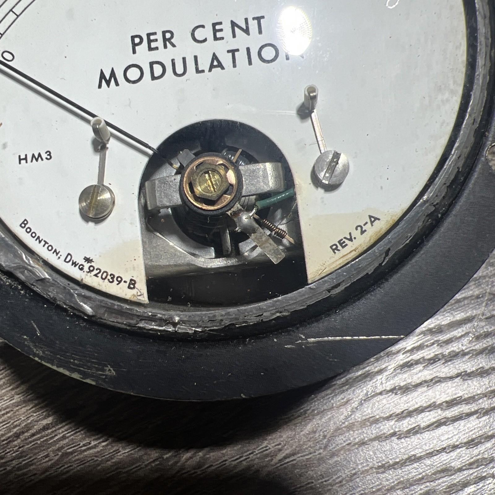 Marion Electrical HM-3 Aviation Aircraft Percent Modulation Meter 92039-B
