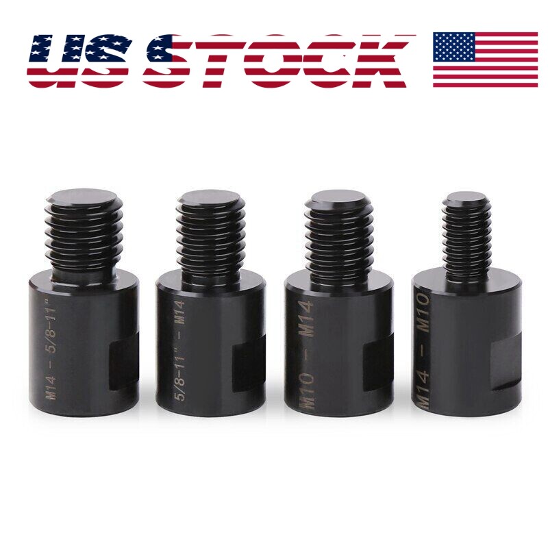 Adapter Convert Arbor Connector to 5/8"-11 M10 M14 Thread Angle Grinder Hole Saw