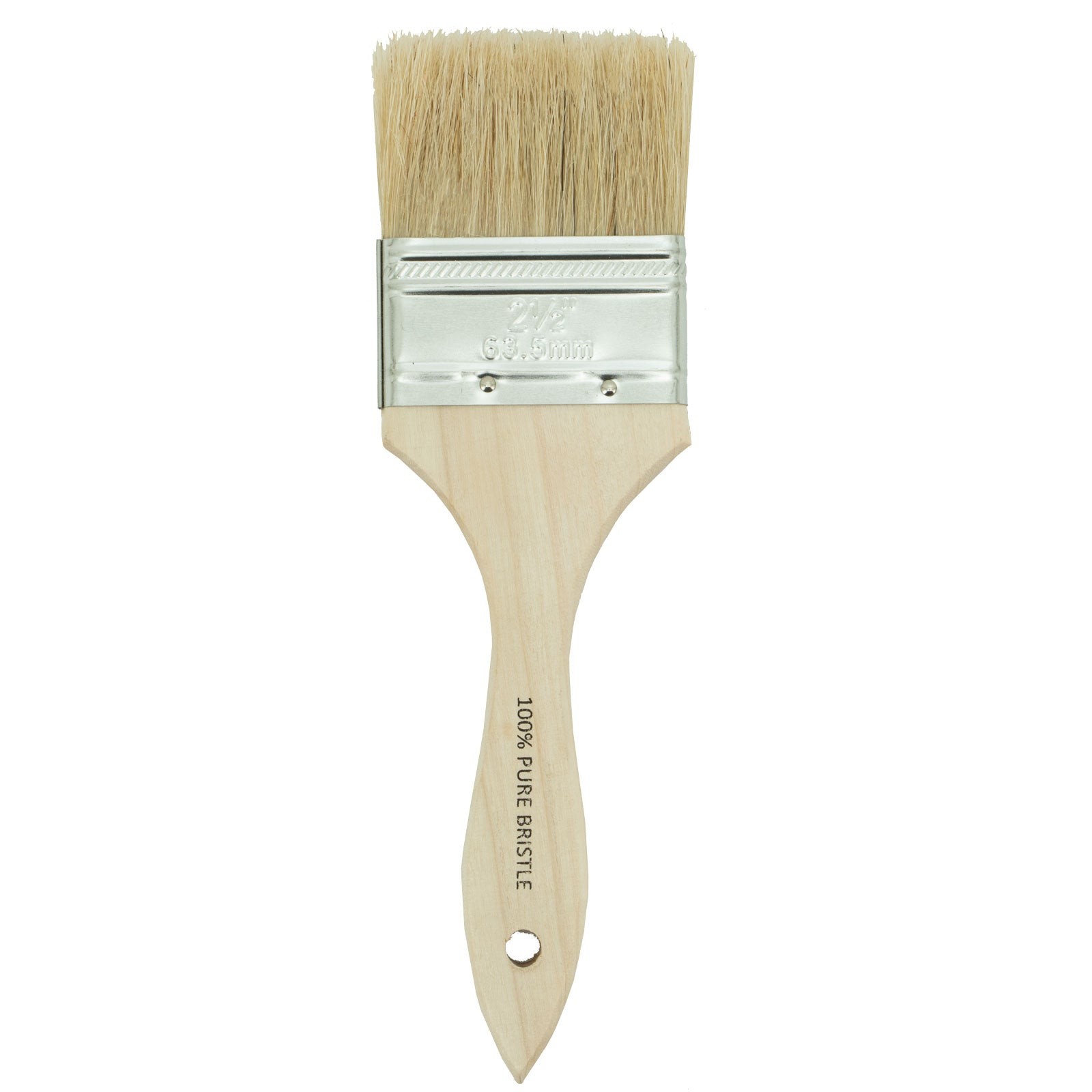 MBS Painting Supplies 2.5" Chip Brush Wood Handle Natural Bristles (Case of 24)