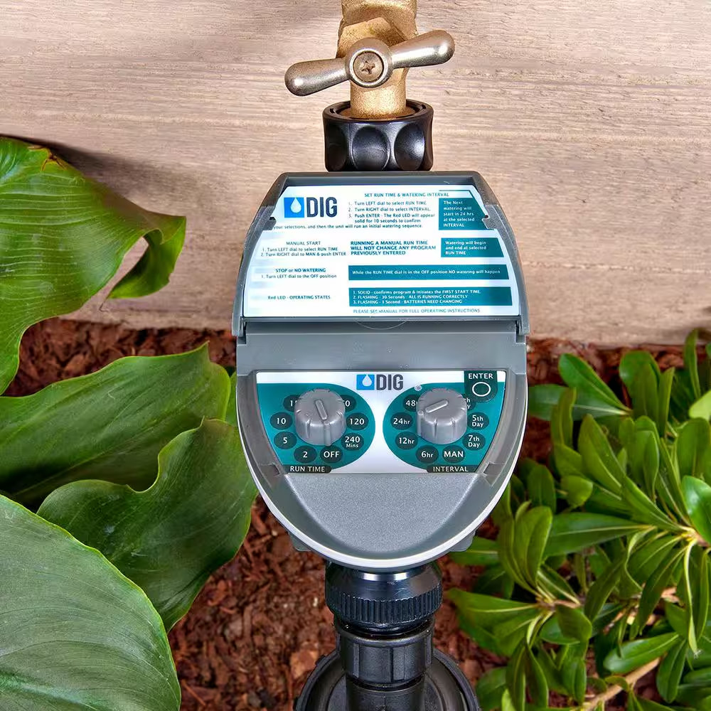 2-Dial Programmable Hose End Faucet Timer