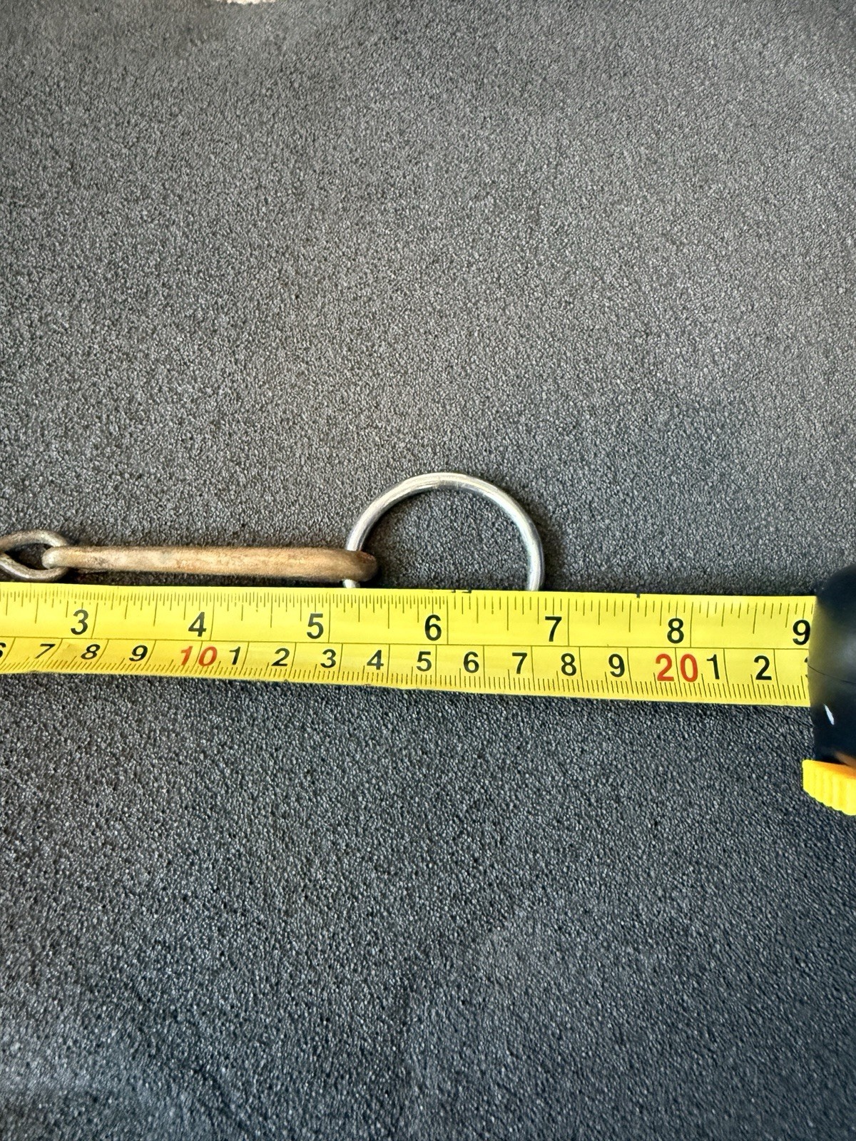 Loose Ring Bradoon Snaffle Bit Size: 5” Mouth, Thin 1/2 Twisted