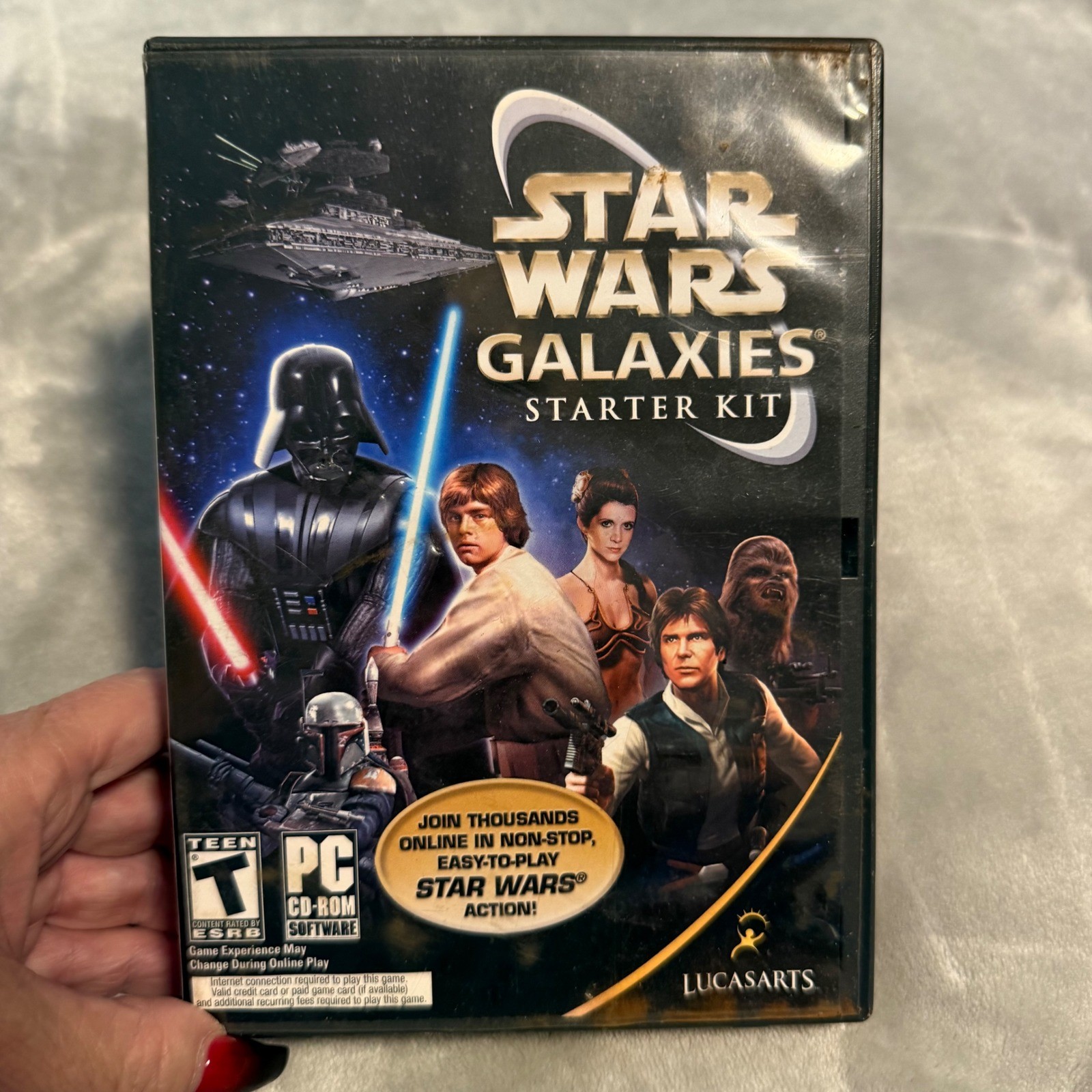 Star Wars Galaxies Starter Kit PC Replacement Disc 6 Including Case & Manual