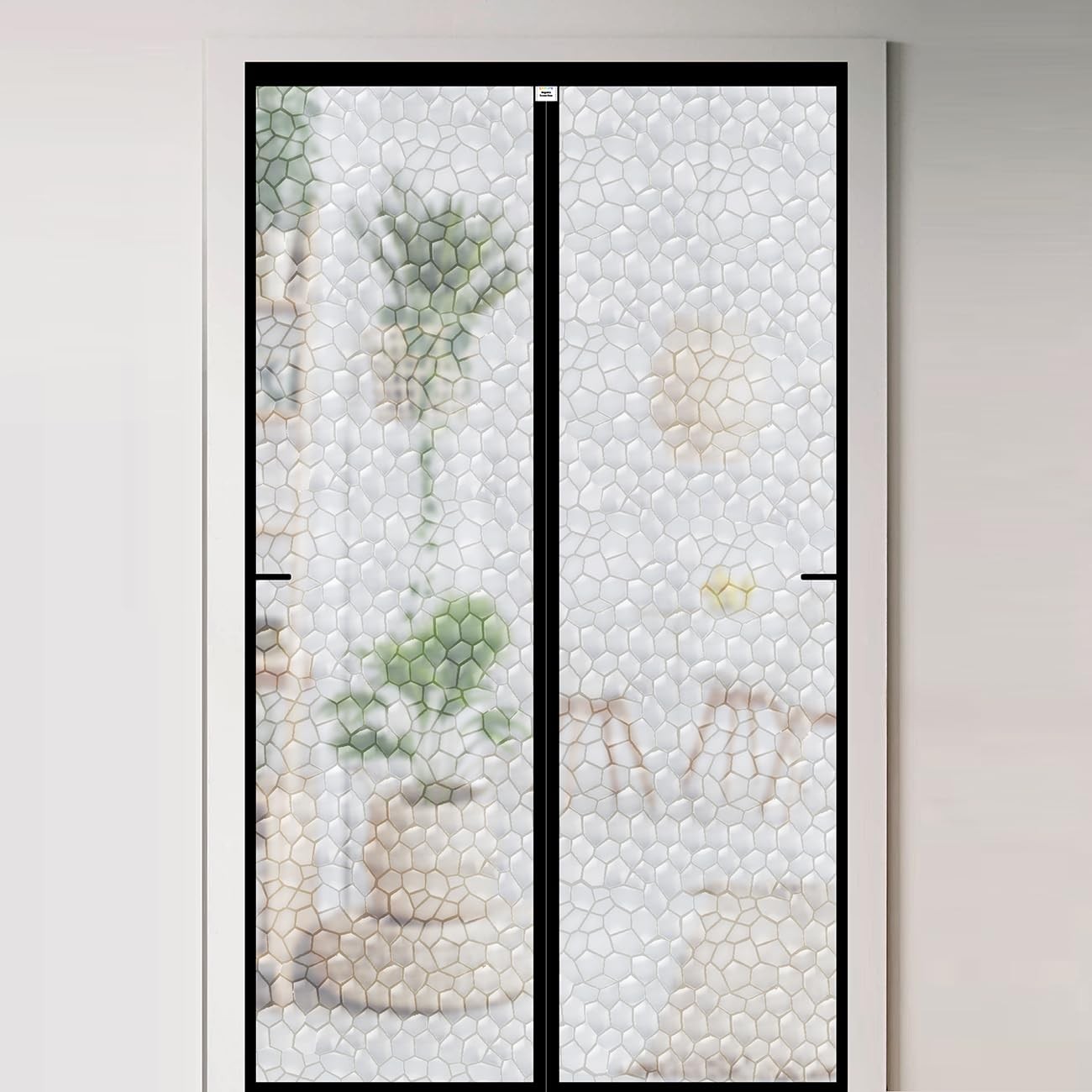 CHIYUNS Magnetic Thermal Insulated Door Curtain 32 x 80 inch, Transparent Doo...