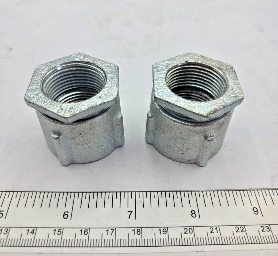 (LOT OF 2) 3/4" ERICKSON 3-PIECE COUPLINGS, 0028I