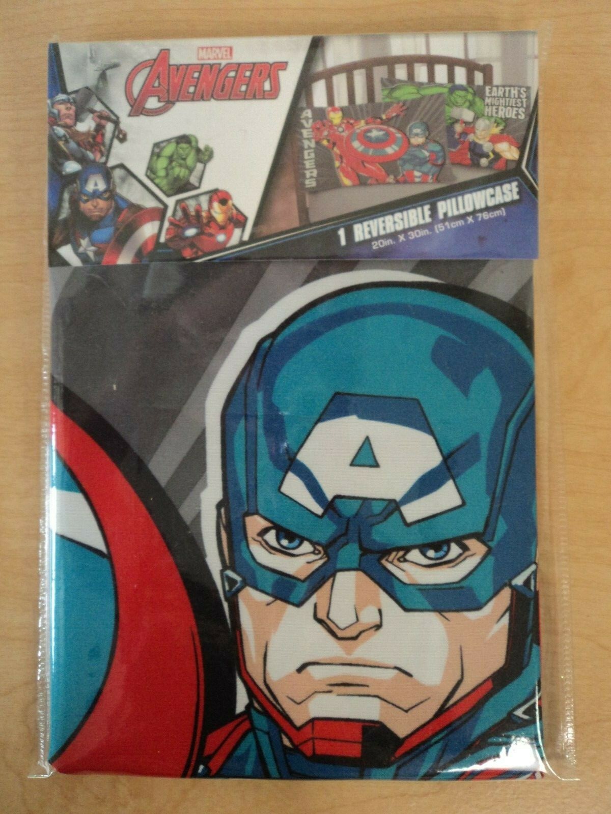 Jay Franco Marvel Avengers Mightiest Heroes 1 Pack Reversible Pillowcase NIP