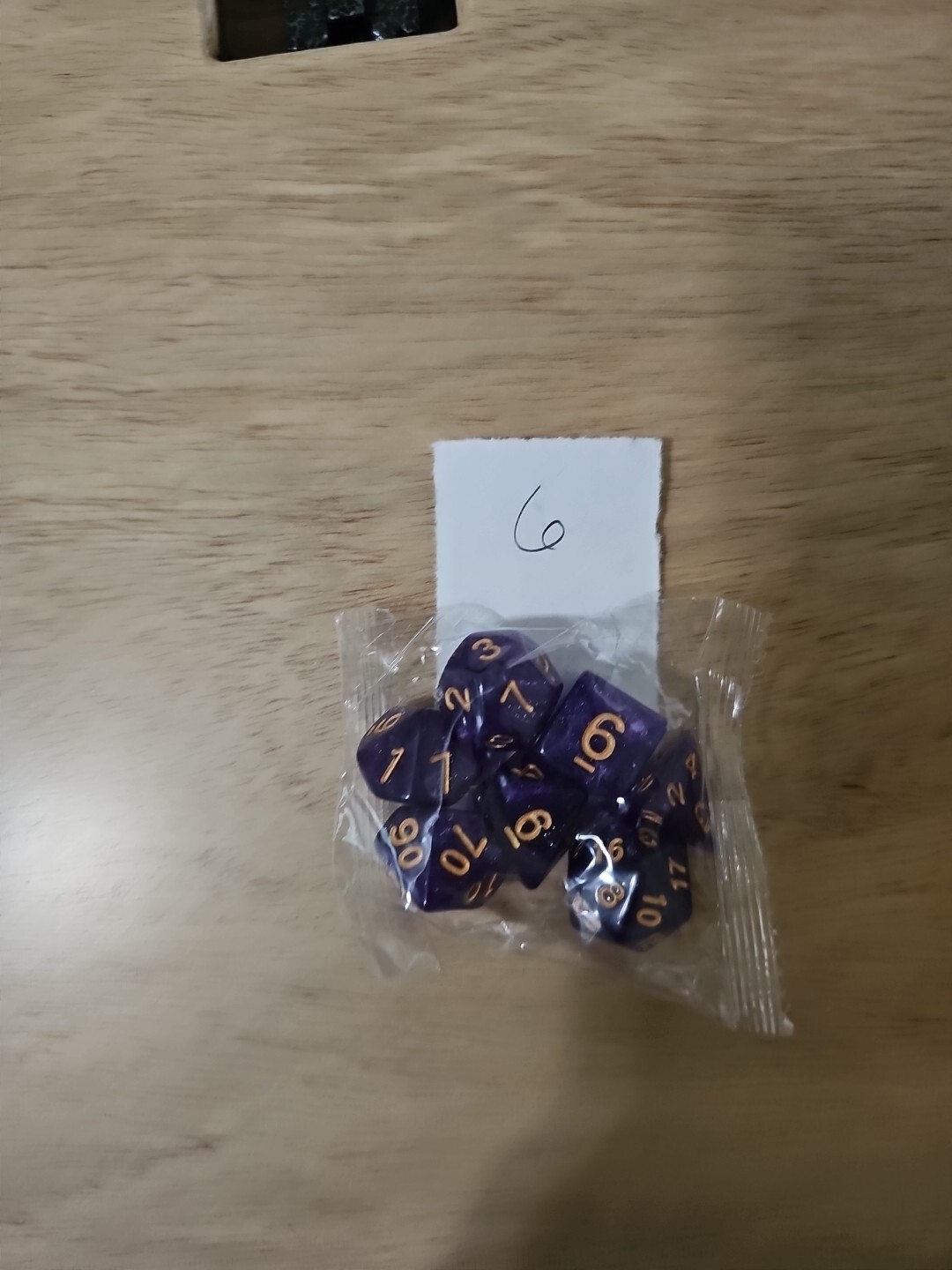 7pcs Polyhedral Dice Set - Assorted Colors - D4 through D20 - DnD
