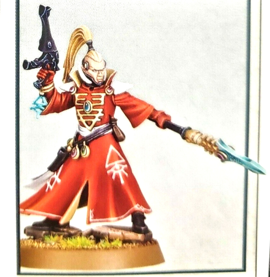 Eldar Warlock with Spear 2022 Warhammer 40K Asuryani Craftworld Aeldari Psyker