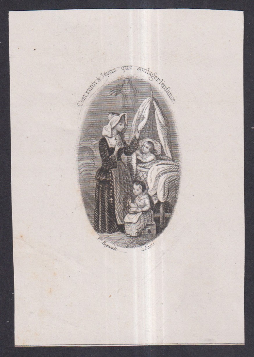 Holy card antique grabado de Religion Catolica santino image pieuses estampa
