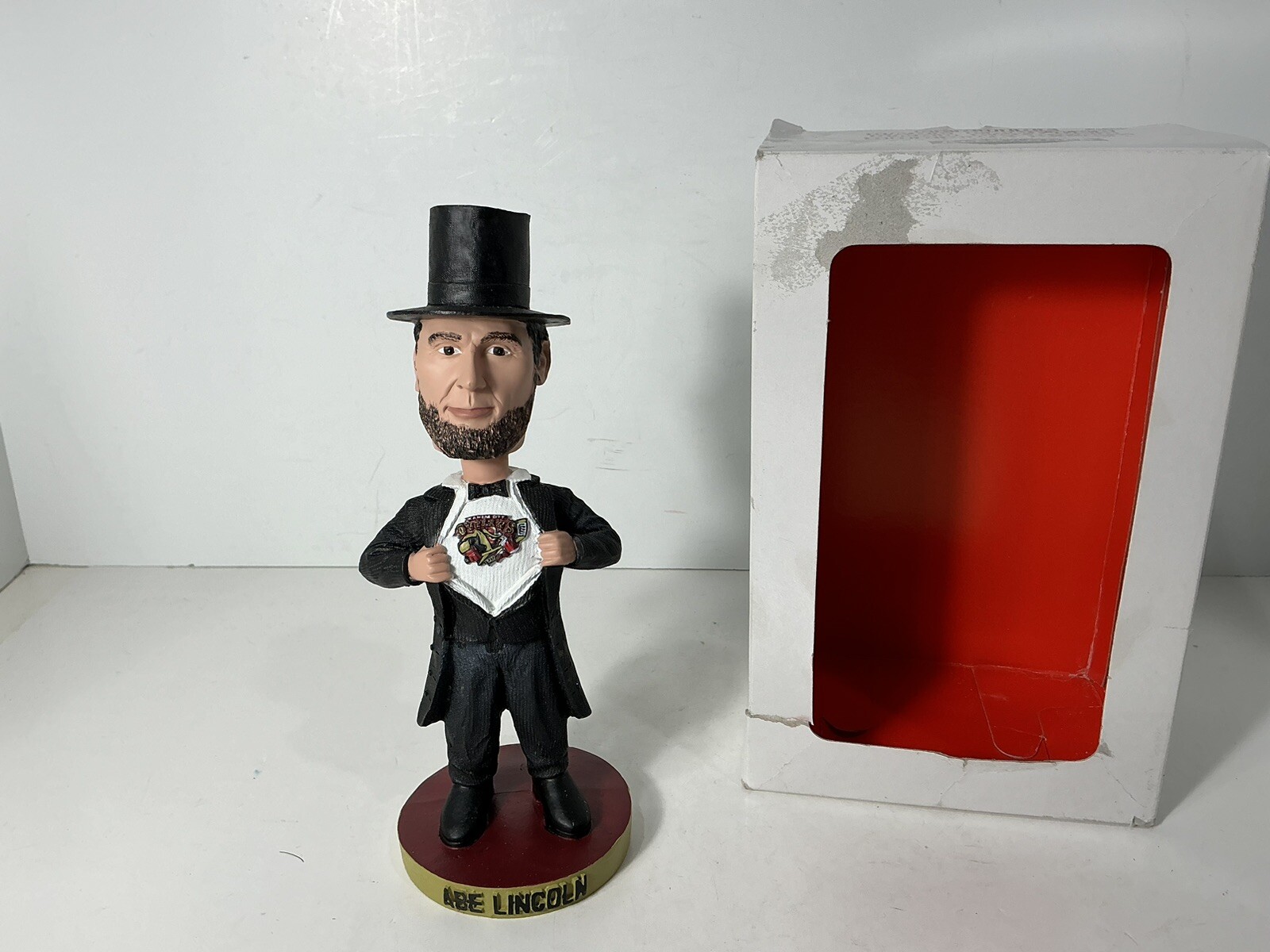 KC Kansas City Outlaws Abraham Lincoln Bobblehead Minor League Hockey