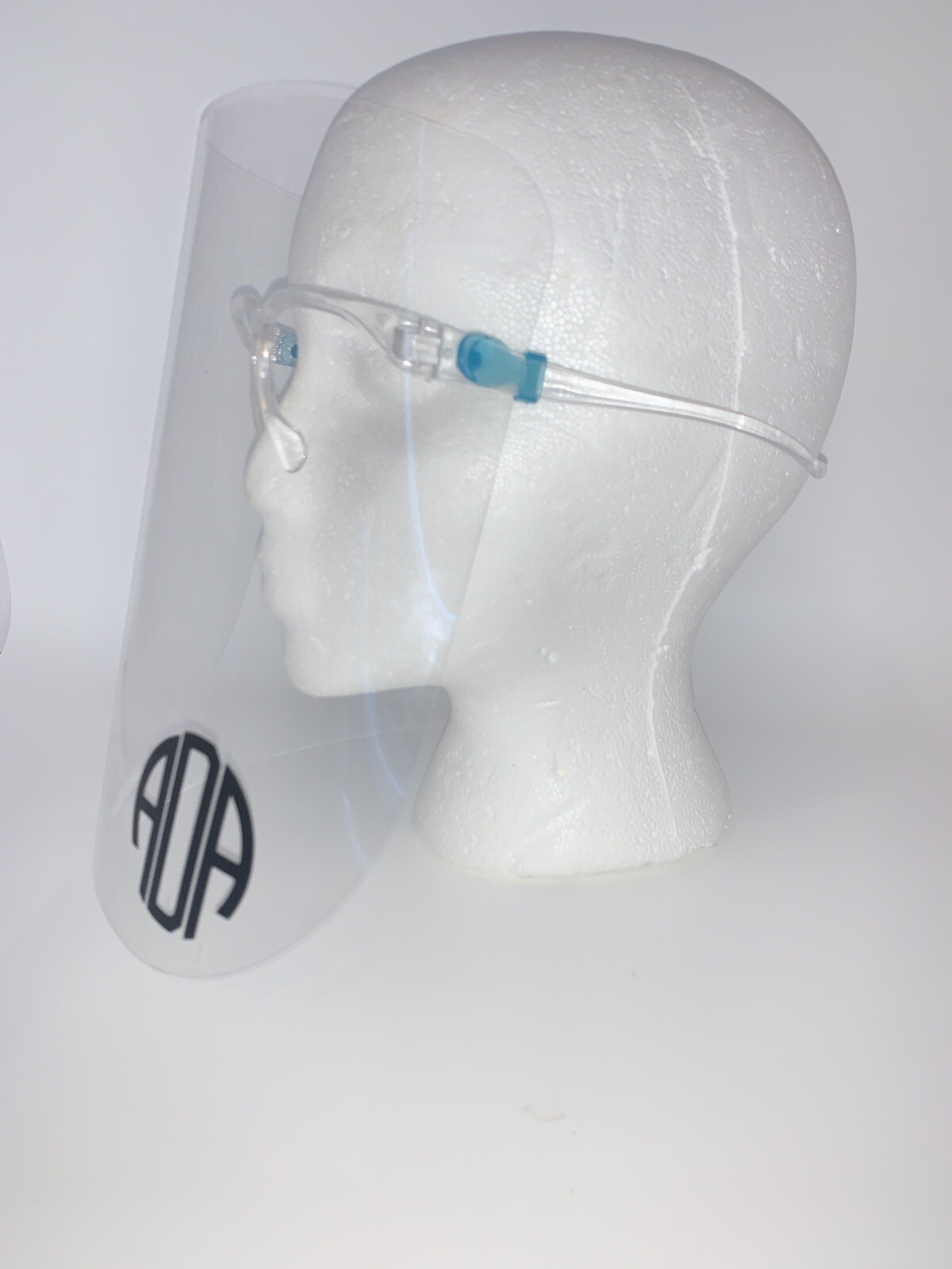 FACE SHIELD MASK • PERSONALIZED WITH MONOGRAM DECAL • CUSTOM & MADE TO ORDER