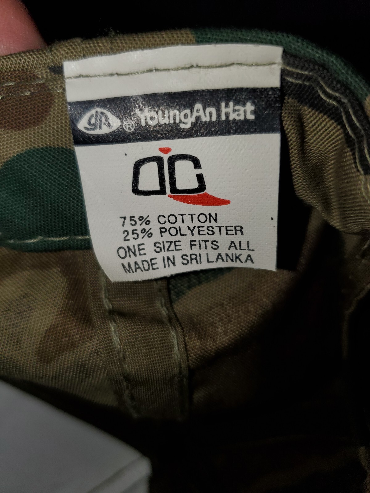 Vntg ARKTRAC Inc. Gold Letters John Deere Patch Hat Cap Camouflage Snapback EUC