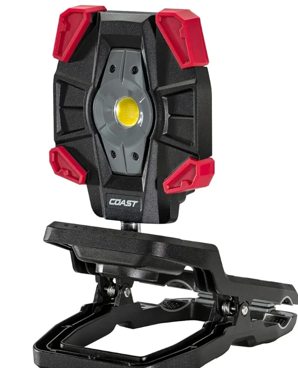 New ! Coast Rechargeable Clamp Work Light 3900 Lumens 360 Degree Rotation