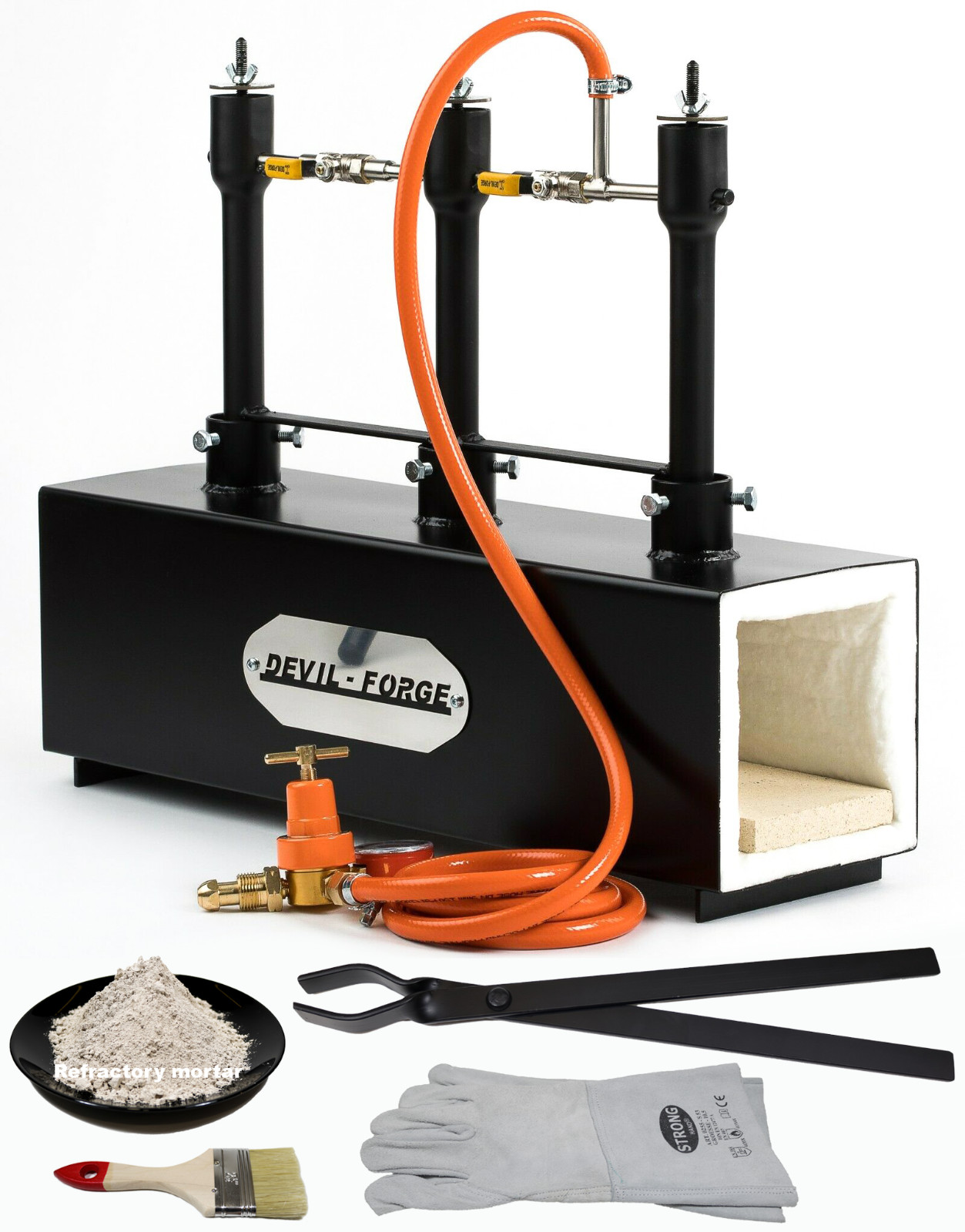 DFPROF3b GAS PROPANE FORGE Furnace Burner Knife Making Blacksmith USA