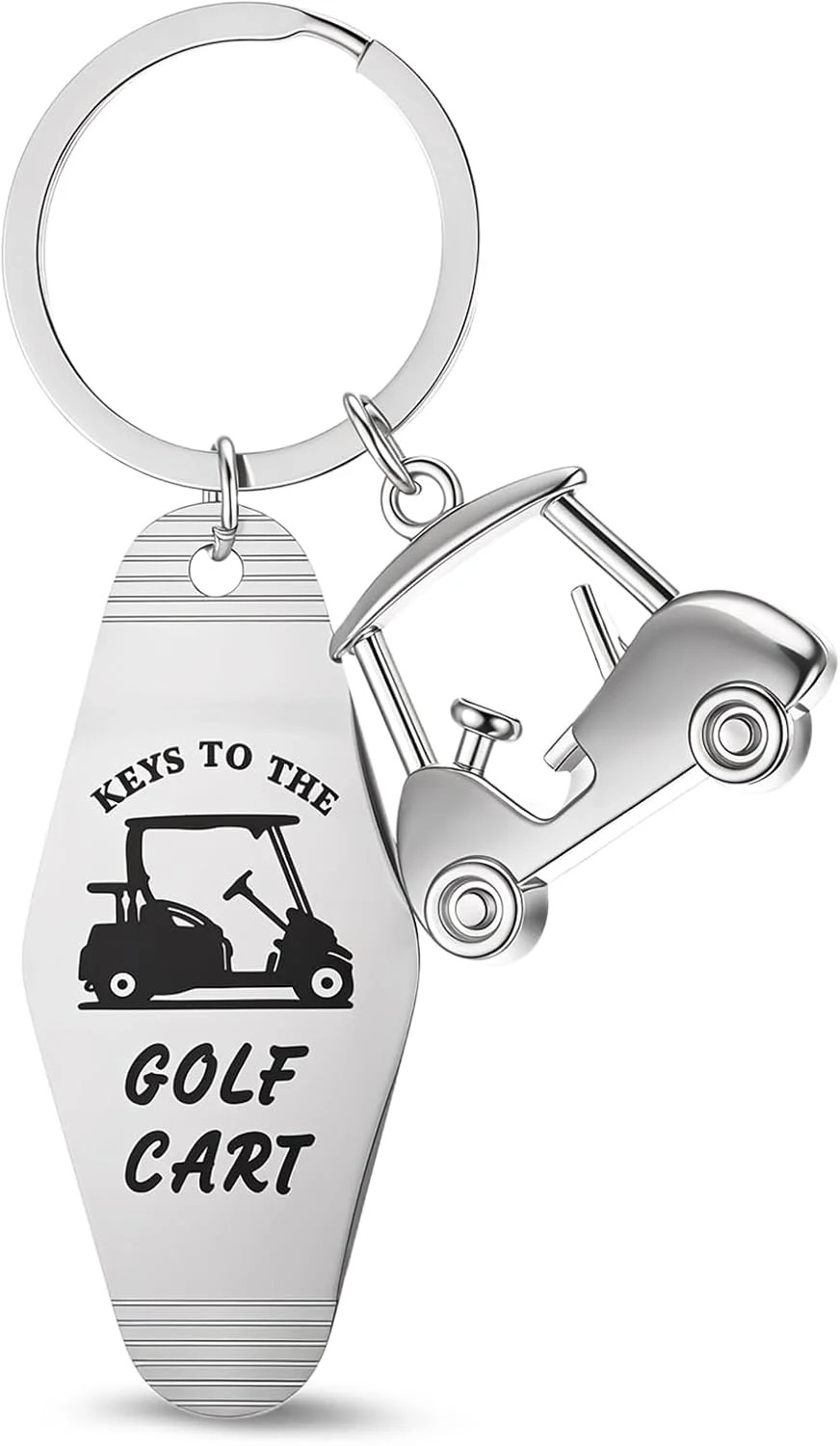 Golf Cart Keychain Golf Gifts Keychains for Men Women Keys To The Golfs Cart Acc