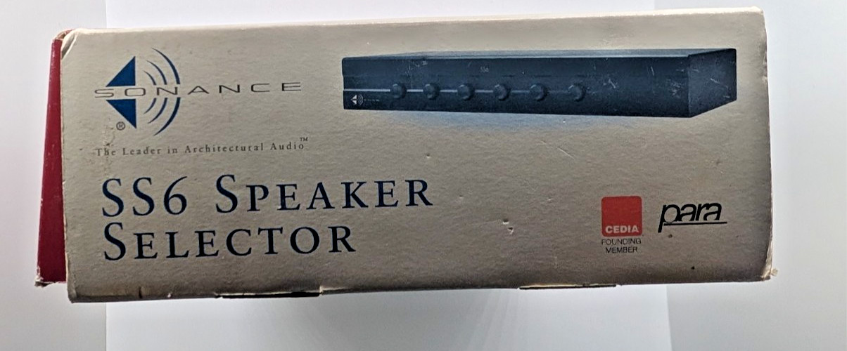 Sonance SS6 - 6 Pair Stereo Speaker Selector 91369 - NIB