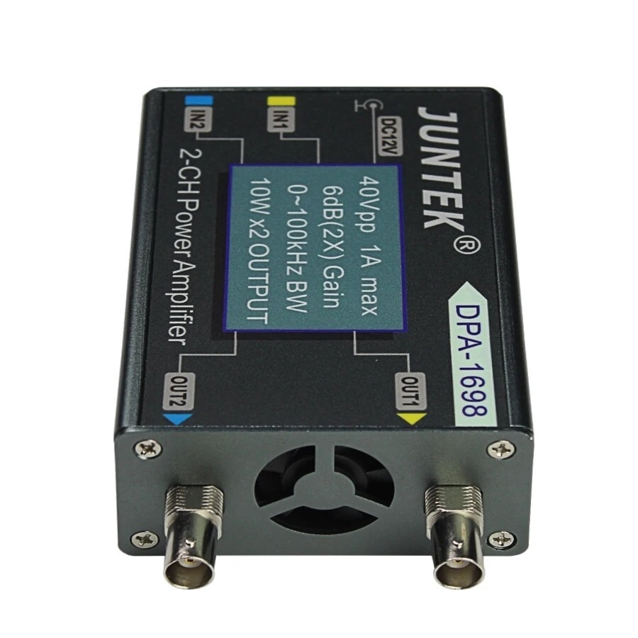 DPA-1698 Dual Channel DDS Function Signal Generator DC Power Amplifier 40V