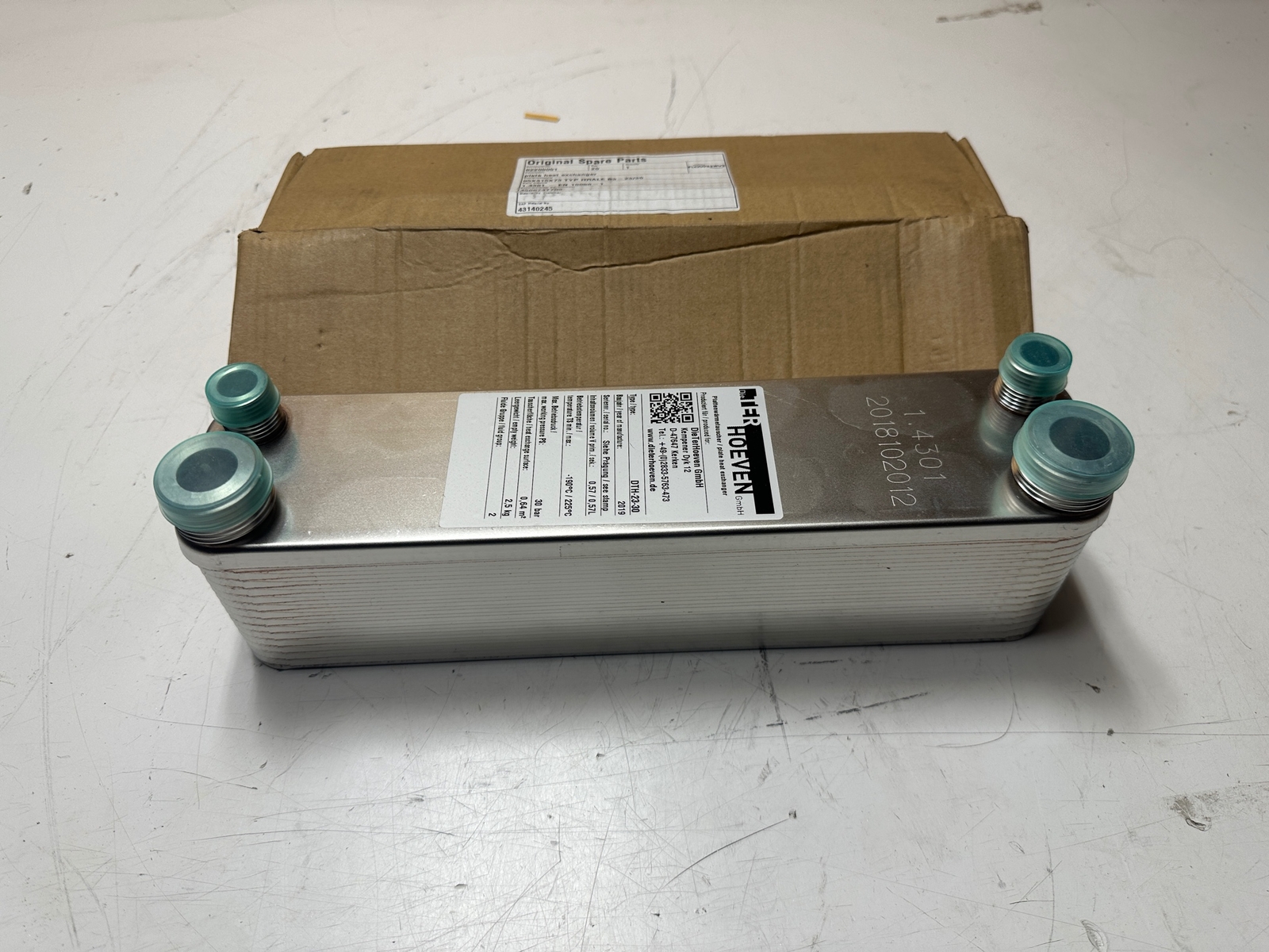 Dieterhoeven Plate Heat Exchanger DTH-23-30 95x315x73 Flowserve Hrale B3-23/30