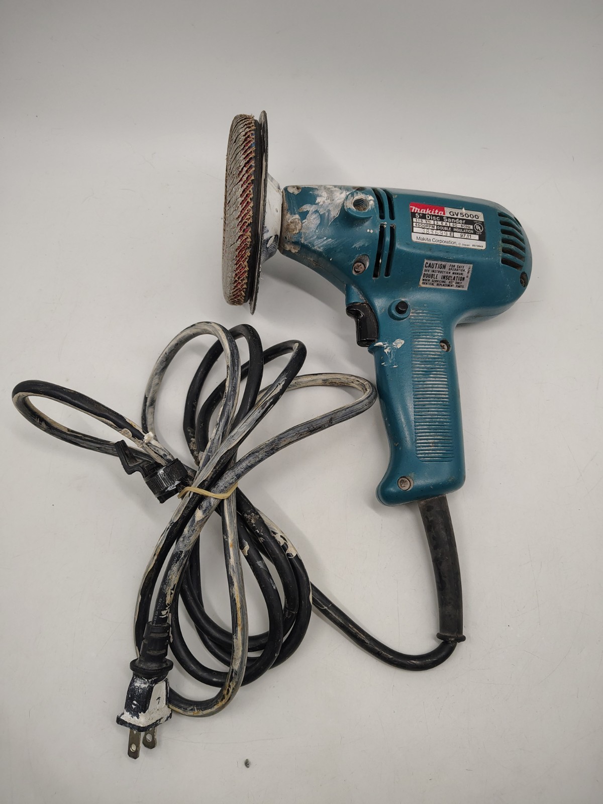 Makita GV5000 5" 125 mm Disc Sander 115V 4500 Rpm Made In Japan Grinder TESTED