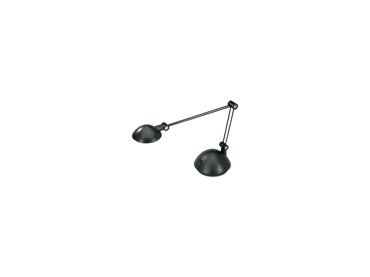 TwinArm Task LED Lamp with USB Port, 18 1/2", Black