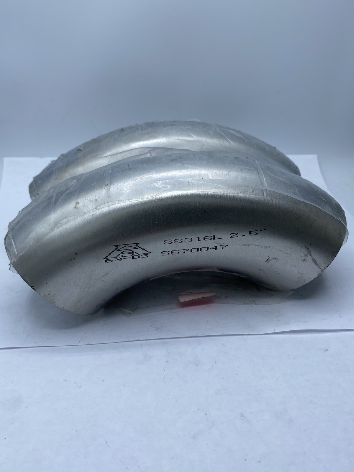 2.5 Inch 90 Degree Elbow 304 Stainless Steel Butt Weld S670047 Pack Of 2