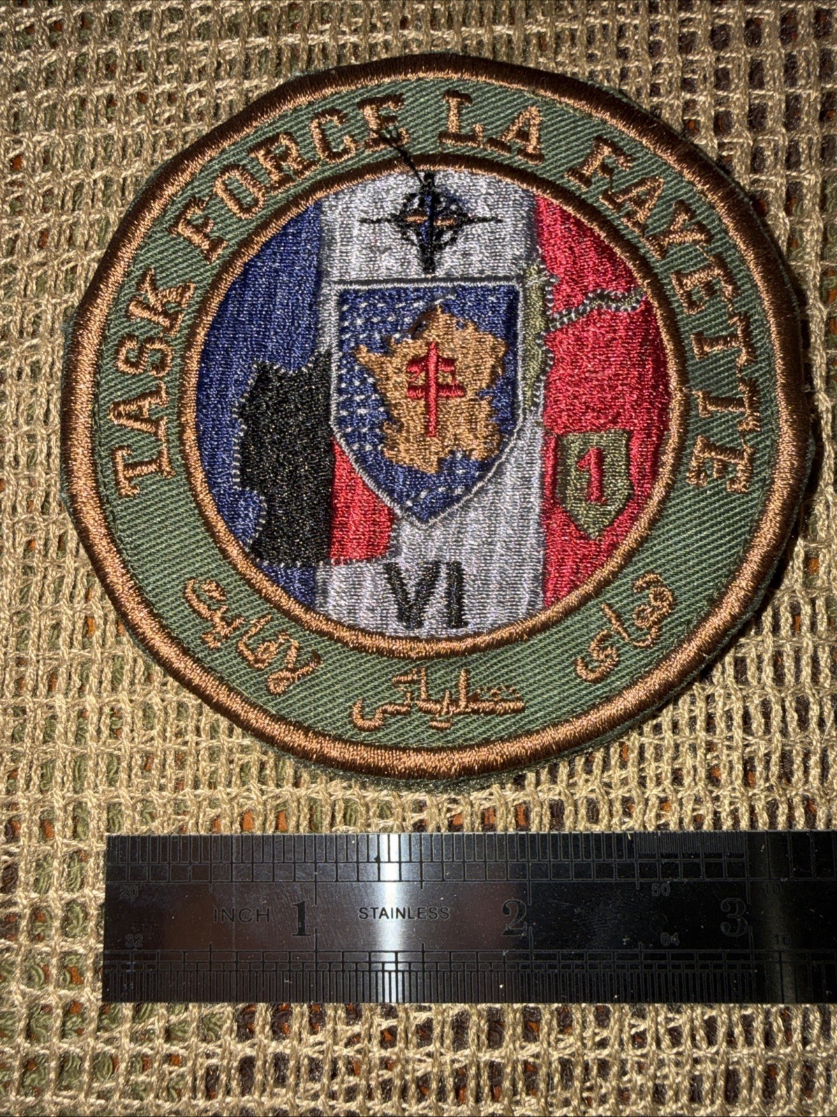 French Foreign Legion Task Force Lafayette IV Afgan War Patch