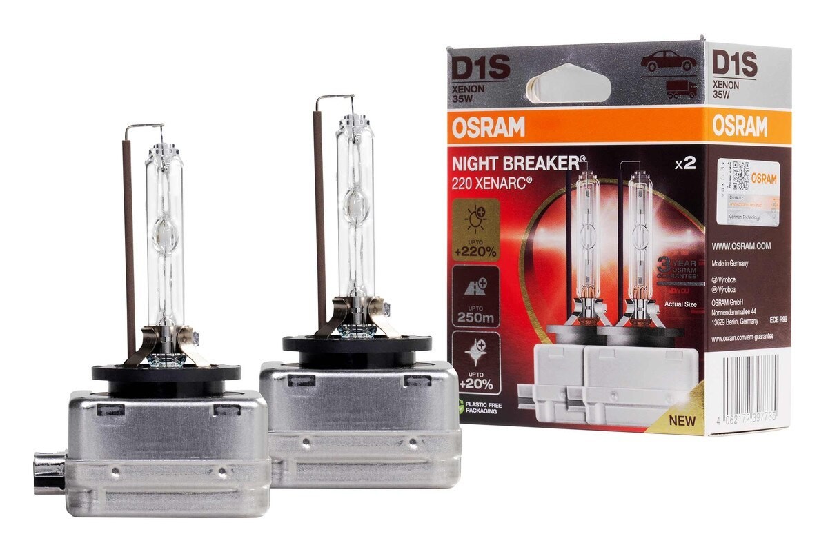 Osram Night Breaker 220 D1S HID Xenon Headlight Bulbs 66140XN2 Pack of 2 ❗️READ❗