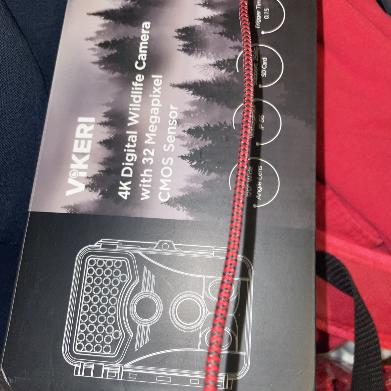 Vikeri 4K Digital Wildlife Trail Camera with 32 Megapixel CMOS Sensor