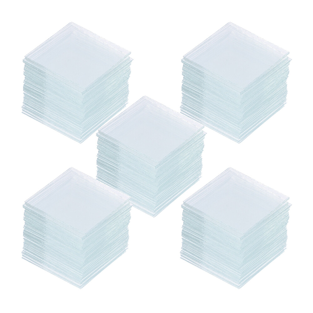 500PCS Cover Glasses Slides Microscope Square Cover Slips Lab Supplies 22mm