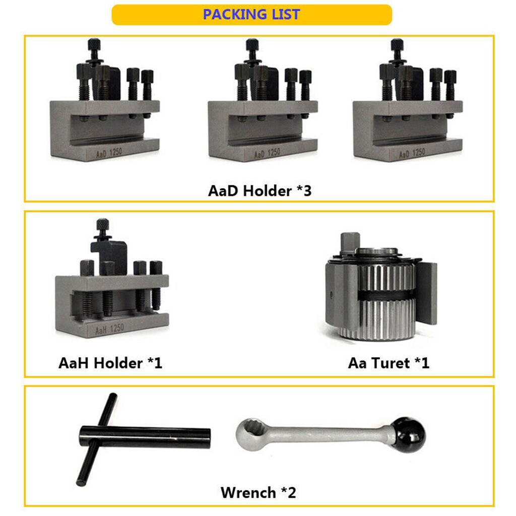 Size Aa Quick Change Tool Post Holder for Lathe Multifix Lathe Tool Post New
