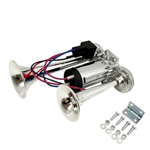 600DB Air Horn Kit Super Loud with Air Compressor, Train Horn Loud Dual