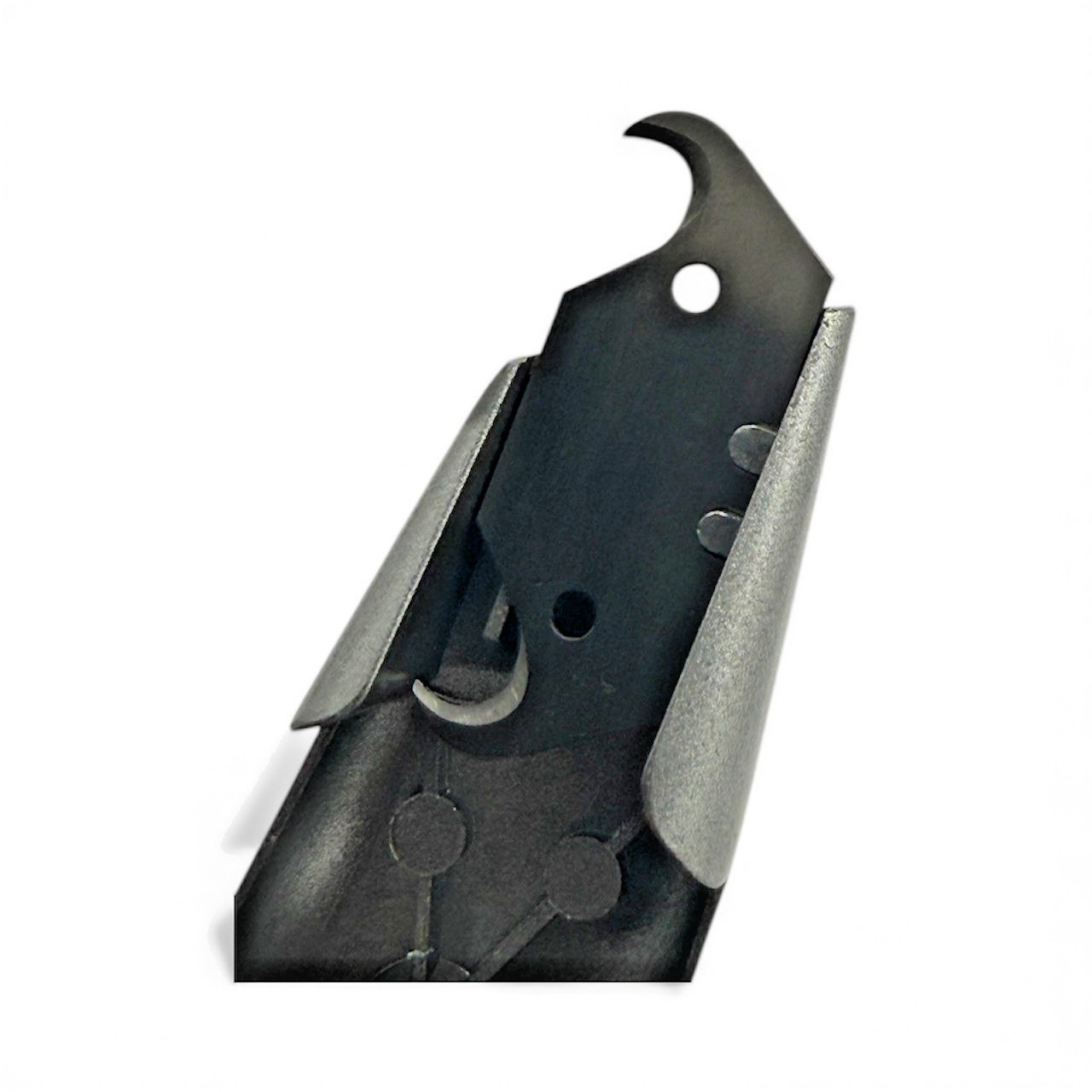 Quick Change ROOFING KNIFE NON - RETRACT W/ 100PC HOOK BLADES dispenser