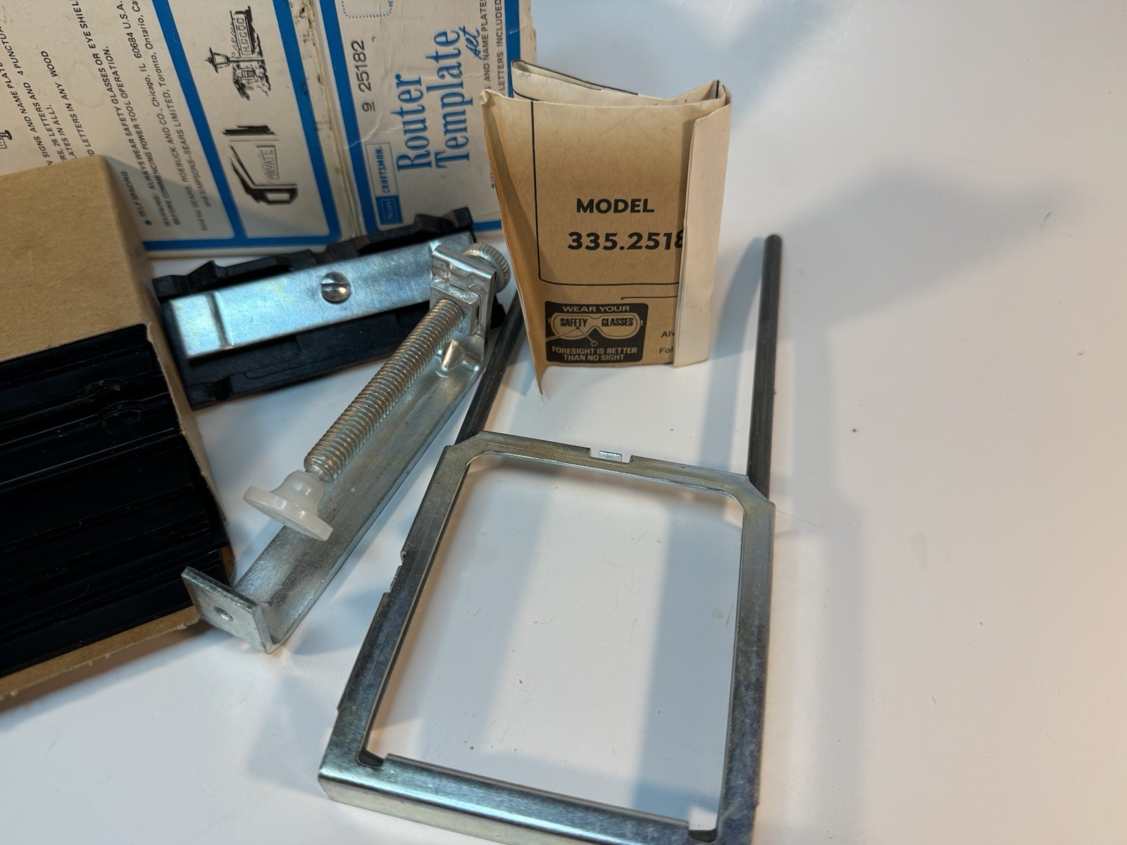 SEARS CRAFTSMAN ROUTER TEMPLATE SET #9-25182 NEVER USED